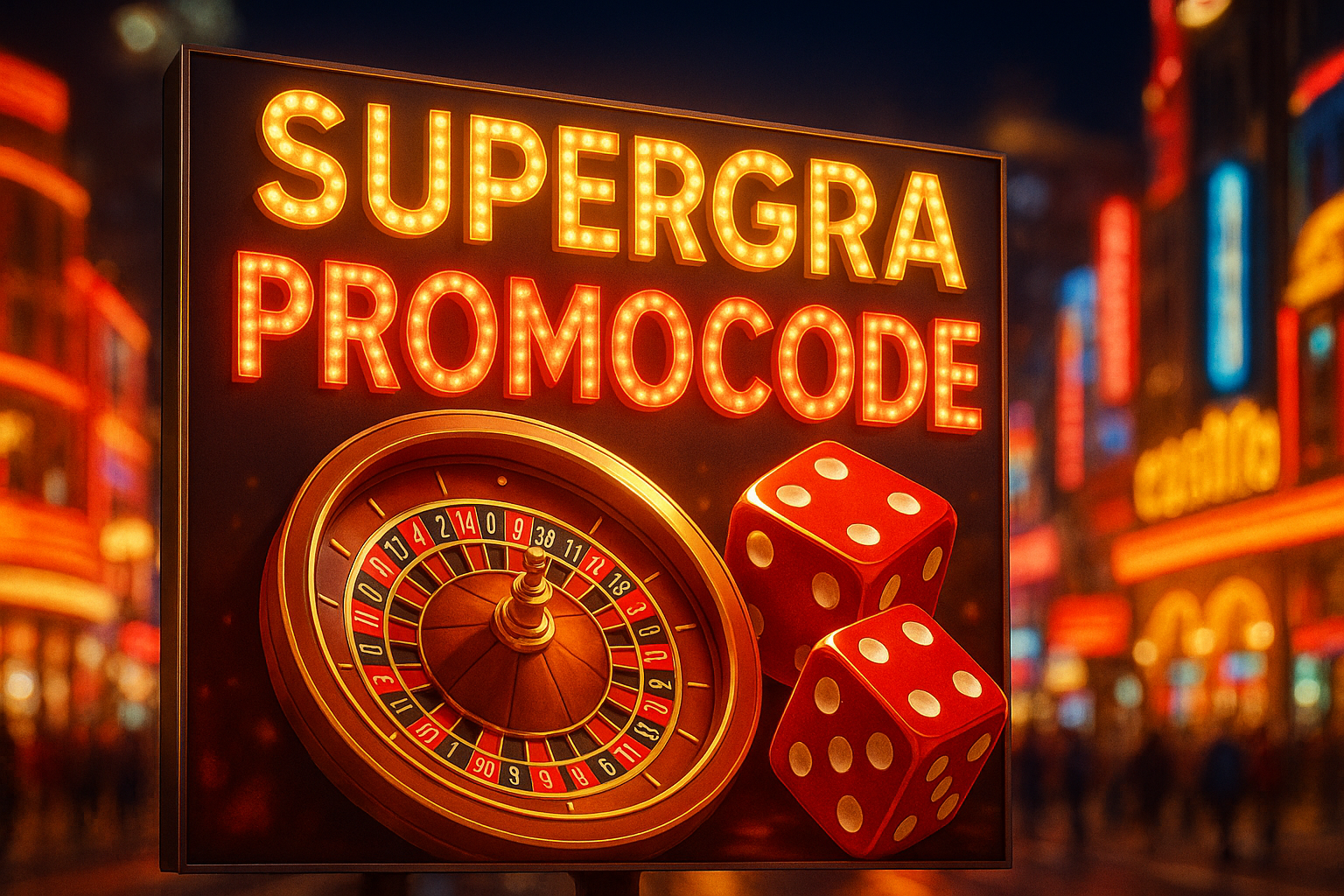 Сторінка акції з детальними умовами промокодів Супергра